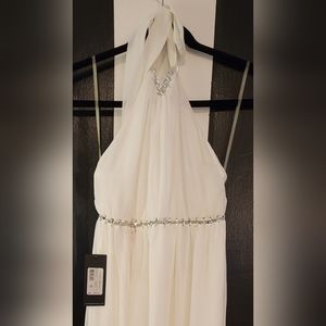 Guess by Marciano. White halter maxi dress. Size XS. W/ price tag.